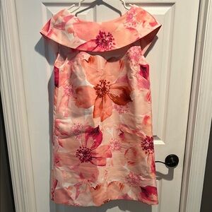 NWOT Tahari Floral Pink Dress